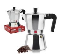 MAGEFESA Catual Cafetière italienne en aluminium résistant et léger, compatible avec tous types de cuisinières, y compris induction (12 tasses)
