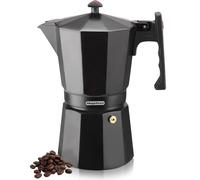 Magefesa Colombia Noir - Cafetière Italienne de 9 Tasses, 450ml, Aluminium Extra Épais, Tous Types de Cuisines, NON COMPATIBLE avec LAVE-VAISSELLE ET INDUCTION