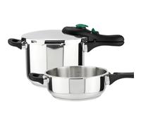 Magefesa Autocuiseur Dynamic – 3+6 L, Acier inox 18/10, 5 systèmes de sécurité, Induction