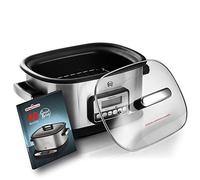 Magefesa Guisotherm - Autocuiseur Électrique Traditionnel Multifonction 6L, 1200W, Fonctions Frire, Vapeur et Grill, Récipient Amovible Antiadhésif