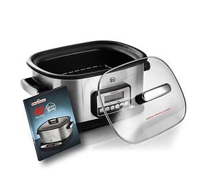 Magefesa Guisotherm - Autocuiseur Électrique Traditionnel Multifonction 6L, 1200W, Fonctions Frire, Vapeur et Grill, Récipient Amovible Antiadhésif