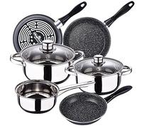 Magefesa K2 Gransasso Batterie de cuisine 5 pièces en acier inoxydable avec jeu de poêles (18/20/24 cm)