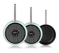 Magefesa Lot De 3 Poêles Induction 22-26-30 Cm, Revêtement Antiadhésif Sans Pfoa, , Vert, Magefesa, Nordic