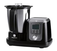 Magefesa Magchef - Robot de Cuisine Multifonction Noir, 3,3 L, 23 Fonctions, Inclus: Livre de Recettes, Spatule, Fouet, Protège-lames, Verre Doseur