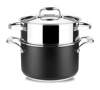 MAGEFESA Prisma - Faitout vapeur de 20,1 cm avec couvercle, fabriqué en acier inoxydable 18/10, pour tous les types de cuisines, induction, nettoyage facile, passe au lave-vaisselle et au four jusqu'à