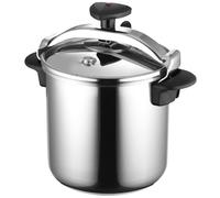 Magefesa Star Recta - Autocuiseur Traditionnel 14L, Acier Inoxydable 18/10, pour Tous Types de Cuisinières, Induction, 3 Systèmes de Sécurité