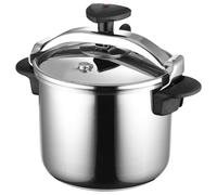 Magefesa Star Recta - Autocuiseur Traditionnel 8L, Acier Inoxydable 18/10, pour Tous Types de Cuisinières, Induction, 3 Systèmes de Sécurité
