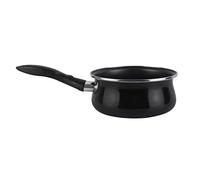 Magefesa V Black Casserole 16 cm 1,5 L, Acier Émaillé Antiadhésif, Tous Feux dont Induction, Noir
