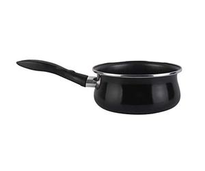 Magefesa V Black Casserole 16 cm 1,5 L, Acier Émaillé Antiadhésif, Tous Feux dont Induction, Noir