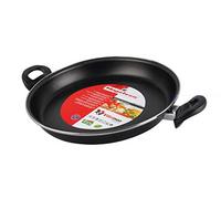 Magefesa V Black Plat à Paella 34 cm, 3 L, Acier Émaillé Antiadhésif, Tous Feux dont Induction, Lave-Vaisselle, Noir