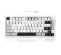 MageGee Clavier de jeu à 80 %, clavier mécanique filaire rétroéclairé RVB avec bouton de volume, clavier USB compact 80 touches, 19 touches rollover, touches multimédia pour PC, ordinateur, ordinateur