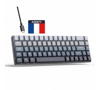 MageGee Clavier gamer mécanique 60% gris / noir
