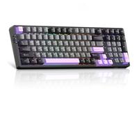 MageGee Clavier Gamer Mécanique | Clavier sans Fil Gamer Mécanique pour PC, PS5 | Structure Gasket, 2.4G/USB-C/BT5.0, Rétroéclairage RGB, Keycaps PBT à Impression Latérale