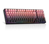 MageGee Clavier Gamer Mécanique | Clavier sans Fil Gamer Mécanique pour PC, PS5 | Structure Gasket, 2.4G/USB-C/BT5.0, Rétroéclairage RGB, Keycaps PBT à Impression Latérale