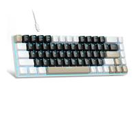 MageGee Clavier Gamer Mecanique | QWERTY MK-Box Clavier 60% Gaming pour pc | USB-C rétroéclairé LED | pour PC/Mac/Linux