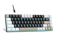 MageGee Clavier Gamer Mecanique | QWERTY MK-Box Clavier 60% Gaming pour pc | USB-C rétroéclairé LED | pour PC/Mac/Linux