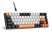 MageGee Clavier Gamer Mecanique | QWERTY MK-Box Clavier 60% Gaming pour pc | USB-C rétroéclairé LED | pour PC/Mac/Linux