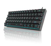 Magegee Mini 60% Clavier de jeu RVB RGB Backlit 61 Key Ultra-Compact Keyboard TS91 Ergonomic Ergonomic Ergonomic Mechanical Feeling Office Comput
