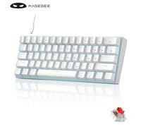 MageGee MK-Star61 Mini clavier mécanique 60 % 61 touches filaire rétro-éclairage LED clavier de jeu compact petit clavier multi-appareils clavier portable avec lumière pour ordinateur portable, ordina