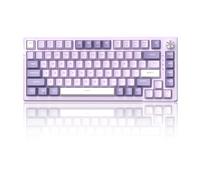 MageGee SKY81 - Clavier de jeu mécanique 75 % - Joint interchangeable à chaud - Clavier crémeux personnalisé avec 5 couches d'amortissement du son, contrôle du bouton, rétroéclairage RVB, NKRO