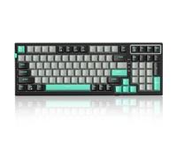 MageGee SKY98 Clavier de jeu mécanique, 96 % d'étanchéité et remplaçable à chaud, clavier crémeux personnalisé avec amortissement du son à 5 couches, rétroéclairage RVB, NKRO pour Windows/Mac (Dark