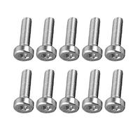 MAGELIYA 10 pièces Argent Torx cannelé vis Boulon T27 5mmx18mm M5X18 adapté pour tronçonneuse 9022340