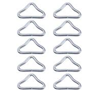 MAGELIYA 10 pièces Triangle Anneaux en Acier Boucle 1.5"Boucle Anneau v-Anneaux Sangles Trampoline Tapis pièces Remplacement réparation Fournitures