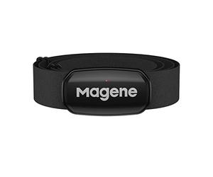 Magene H303 Moniteur de fréquence Cardiaque Sangle de Poitrine HRM Fitness Tracker IP67 Support étanche Bluetooth 4.2 et Ant+, Compatible Wahoo, Zwift, Strava, Elite HRV