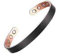 MagEnergy Bracelet en cuivre pur pour homme et femme, 99,9% pur cuivre, réglable avec 8 aimants, 17,5 cm, Cuivre
