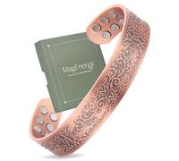 MagEnergy Cuivre pour homme 99,99 % cuivre pur 3500 gauss thérapie magnétique pour homme, cadeau d'anniversaire, vintage 18,5 cm, réglable