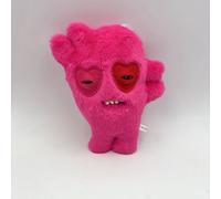 (Magenta Heart Eyes)Porte-clés peluche de collection Fuggler avec fourrure courte douce pour enfants cadeau et décoration