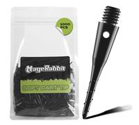 MageRabbit Pointes de Fléchettes Professionnelles à Pointe Souple, 2BA, Plastique, Lot de 1000, Adulte Unisexe (1000)