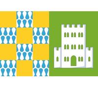 magFlags Drapeau Large Alfoz | Alfoz, Galicia, Spain | Alfoz Lugo, España «Partida al centro | Alfoz Lugo, Galícia «Partida al centre | Alfoz Lugo «Partida ao centro |