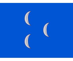 magFlags Drapeau Large Blue Ottoman | Blue Turks Flag seen from Bowles s Universal Display of the Naval Flags of all Nations https //en | drapeau paysage | 1.35m² | 100x130cm