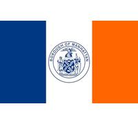 magFlags Drapeau Large Borough of Manhattan Variant | A Variant Flag of the Borough of Manhattan | drapeau paysage | 1.35m² | 90x150cm
