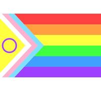 magFlags Drapeau Large Brilliant Progress Pride Flag 2 | Light brilliant colours inspired by realistic rainbow colours | Colores claros y brillantes inspirados en los colores realistas del