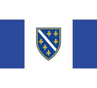 magFlags Drapeau Large BUD Bosnia & Heregovina Flag Proposal | Poposed by the Bosnian Democratic Union BUD for Bosnia and Herzegovina | drapeau paysage | 1.35m² | 80x160cm