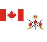 magFlags Drapeau Large Canadian Army 2013-2016 | Canadian Army from 2013 to 2016. As they were to replace the former Land Force Command Flag only upon wearing out | drapeau paysage | 1.35m²
