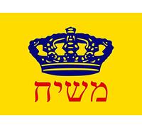magFlags Drapeau Large Chabad Mashiach | An version of the Chabad-Lubavitch Mashiach Flag made according to FOTW site | drapeau paysage | 1.35m² | 100x140cm