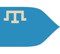 magFlags Drapeau Large Crimean Khanate 15th century | W Crimean Khanate during 15th century with the symbol of Giray Dynasty on blue background as shield flagtype according to the book Kırım