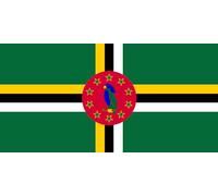 magFlags Drapeau Large Dominica variant 1 | Dominica is not standardized and variations in the stars and parrot have been reported | drapeau paysage | 1.35m² | 80x160cm