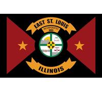 magFlags Drapeau Large East St. Louis, Illinois | drapeau paysage | 1.35m² | 90x150cm