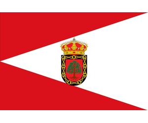 magFlags Drapeau Large El Tornadizo | El Tornadizo Cuadrangular embrazada de plata y gules | drapeau paysage | 1.35m² | 90x150cm