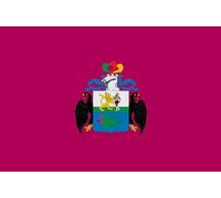 magFlags Drapeau Large Huánuco 1812; with Coat of Arms | Variante de la antigua bandera de Huánuco la cual incorpora el escudo en el centro | drapeau paysage | 1.35m² | 90x150cm