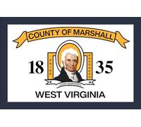 magFlags Drapeau Large Marshall County, West Virginia | drapeau paysage | 1