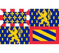 magFlags Drapeau Large Region Bourgogne-Franche-Comté | Administrative Region Bourgogne-Franche-Comté with The gobbony Error Shown on The Actual | Drapeau Paysage | 1.35m² | 90x1