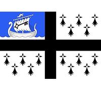 magFlags Drapeau Large Saint-Nazaire, proposé par Romuald Renaud en 2008 | Drapeau Paysage | 1.35m² | 90x150cm