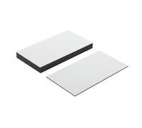 MagFlex® Lite 89mm long x 51mm étiquettes magnétiques flexibles large - blanc brillant surface effaçable à sec et (10 feuilles)