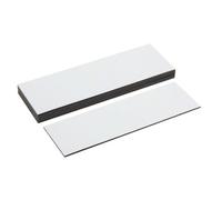 Magflex® Lite Flexible Étiquettes Magnétiques de Surface de Surface D'Essu de Glace Blanche Brillant - 120mm de Long x 40mm de Large - Pack de 10