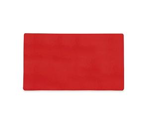 MagFlex® Lot de 50 feuilles magnétiques flexibles avec surface rouge brillant effaçable à sec pour créer des scumboards, étiquettes amovibles et changeables 140 x 80 x 0,85 mm